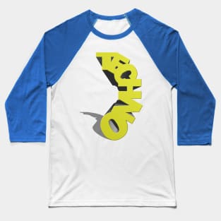 Techno Statue Yellow Baseball T-Shirt